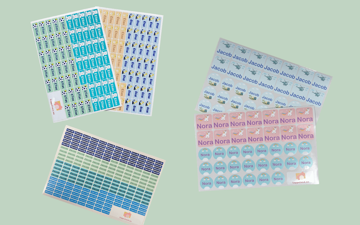 Merking av utstyr og klær - Guide til navnelapper